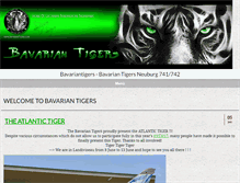 Tablet Screenshot of bavariantigers.com